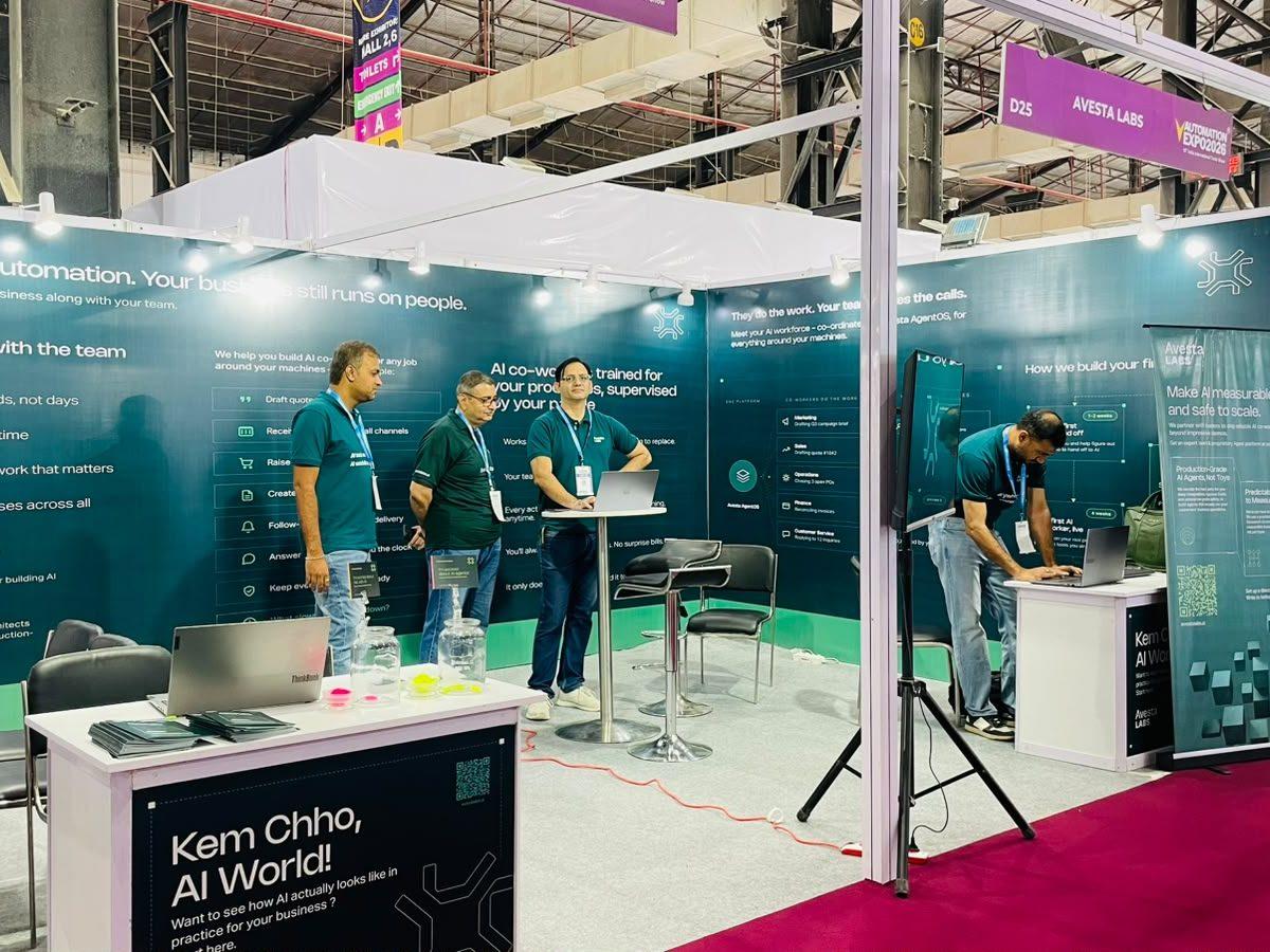 The Avesta Labs stand at Automation Expo 2026, carrying the message that your business still runs on people